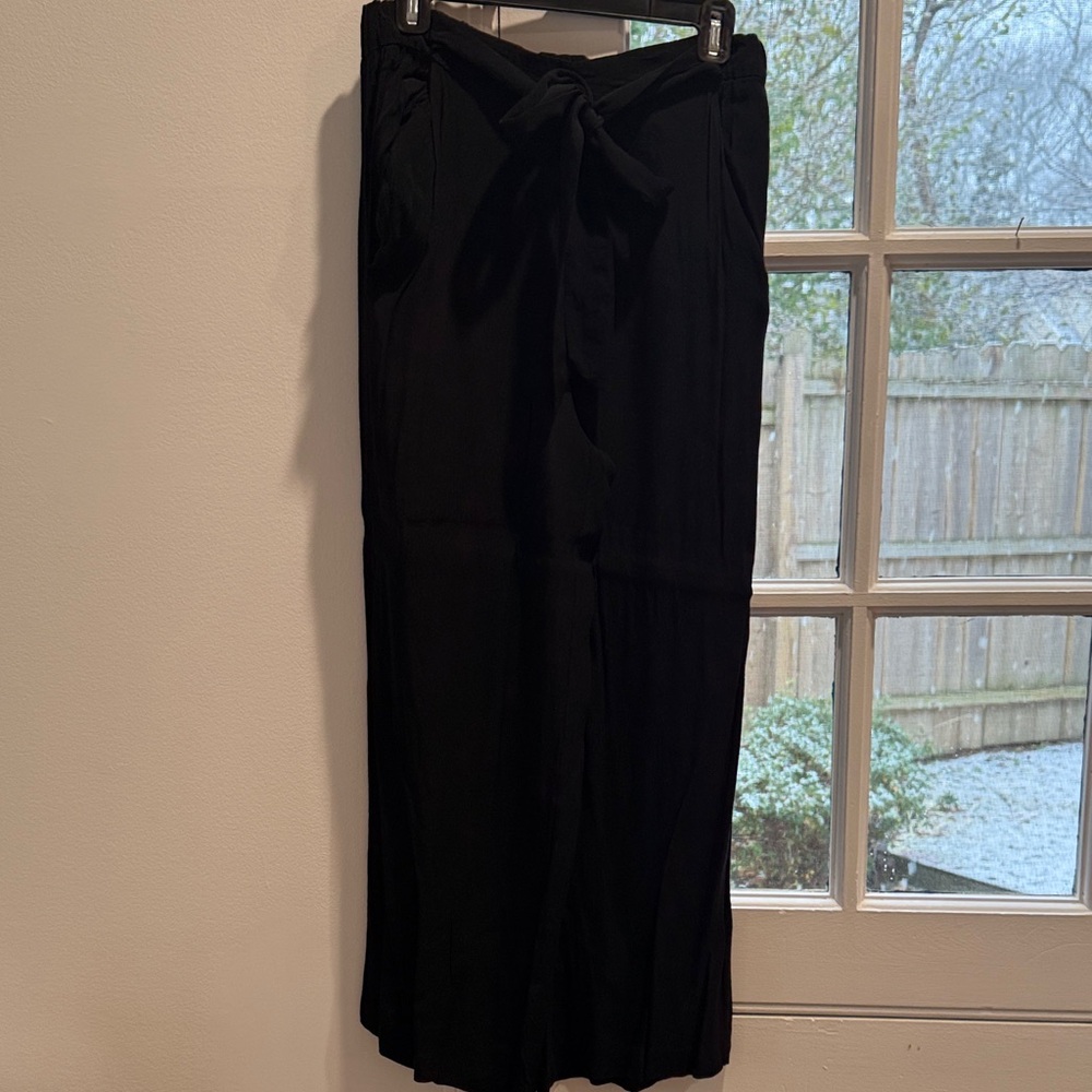 Wilfred Black Wide-Leg Pants